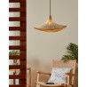 Suspension Eglo Haxey Bois Naturel Boho LED 1xE27