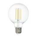 Bombilla Inteligente Eglo Connect G80 transparente 6W LED 2700k E27