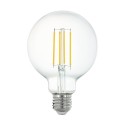 Bombilla Inteligente Eglo Connect G95 transparente 6W LED 2700k E27