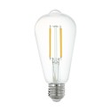 Bombilla Inteligente Eglo Connect ST64 transparente 6W LED 4000k E27