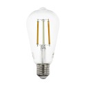 Bombilla Inteligente Eglo Connect ST64 transparente 6W LED TW E27