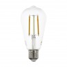 Bombilla Inteligente Eglo Connect ST64 transparente 6W LED TW E27