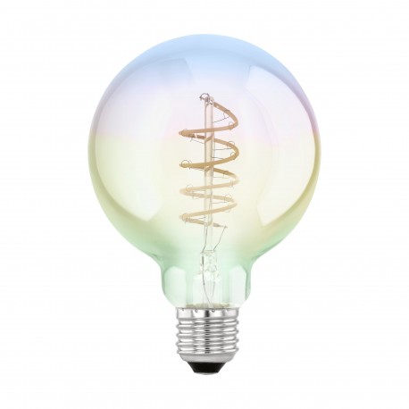 Bombilla decorativa Eglo G95 Colour Iridiscente 4W LED 1800k E27