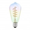 Bombilla decorativa Eglo ST64 Colour Iridiscente 4W LED 1800k E27