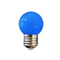 Pack 5 Bombillas esférica LED E27 1.5W 80lm Ø4.3x7cm Azul especial Guirnalda