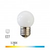 Pack 5 Bombillas esférica LED E27 1.5W 130lm Ø4.3x7cm Luz Cálida especial Guirnalda