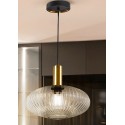 Lámpara Colgante Norma Schuller Transparente Dimable 1xE27 Ø 30cm