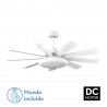 Ventilador de Techo Fabrilamp Pireo DC Blanco Palas Blanco/Haya 32W CCT