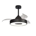 Ventilador de Techo Retráctil Mantra Coin Fan Mini LED Negro Ø 43cm