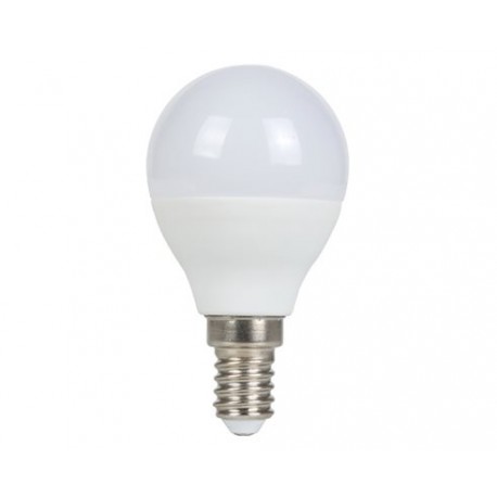 BOMBILLA ESFERICA LED 7W E-14 LUZ CALIDA 3000k 560lm