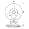 Ventilador de Techo modelo Ocean Blanco/Madera de Mantra