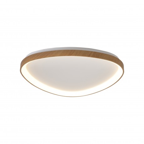 Plafón de Techo LED Mantra Triangular Niseko Madera 61Cm 48W 3000K