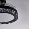 Interlusa Nido Noir Ventilateur de Plafond Rétractable 4 Pales Ø108cm