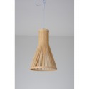 Lámpara Colgante Narvi Jambu Bamboo Mimbre 1xE27 Ø30cm