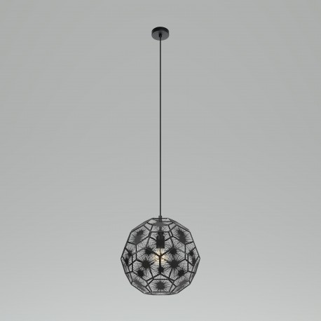 Suspension Eglo Skoura 1 Noir 41cm