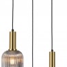 Lámpara Colgante Colección Bareim 3 Luces Ámbar/Fumé Ø 40cm