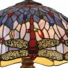 Lámpara de Sobremesa Tiffany Colección Libélula 2xE27 Ø40cm
