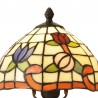 Lámpara de Sobremesa Tiffany Colección Tulipán Naranja 1xE27 Ø20cm