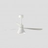 Ventilador de Techo Faro Amelia Cone DC 132cm Blanco LED 20W CCT