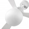 Ventilador de Techo Faro Amelia Ball DC 132cm Blanco LED 20W