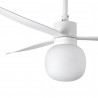 Ventilador de Techo Faro Amelia Ball DC 132cm Blanco LED 20W