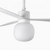 Ventilador de Techo Faro Amelia Ball DC 132cm Blanco LED 20W