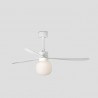 Ventilador de Techo Faro Amelia Ball DC 132cm Blanco LED 20W