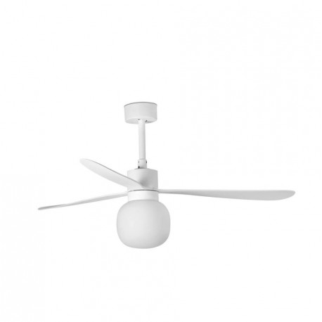 Ventilador de Techo Faro Amelia Ball DC 132cm Blanco LED 20W