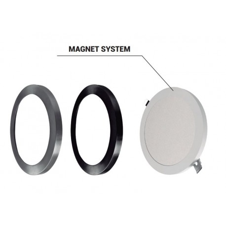 Downlight Monet Custom Magnético RD pinzas ajustables Blanco 7W 4000K