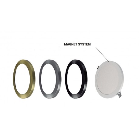 Downlight Monet Custom Magnético RD pinzas ajustables Blanco 12W 3000K