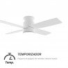 Ventilador de Techo Sulion Taro DC Blanco Palas Blanco/Madera 106cm