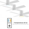 Ventilador de Techo Sulion Taro DC Blanco Palas Blanco/Madera 106cm