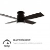 Ventilador de Techo Sulion Taro DC Negro Palas Negro/Madera 106cm