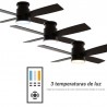 Ventilador de Techo Sulion Taro DC Negro Palas Negro/Madera 106cm