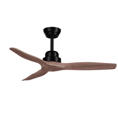 Ventilateur de Plafond Extérieur Sulion Balcon DC Noir/Bois 107cm IP44