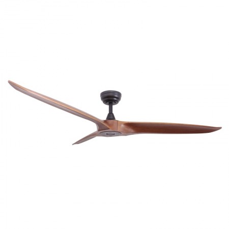 Ventilateur de Plafond Extérieur Sulion Nova XL DC Noir/Bois 185cm IP44