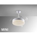 Ventilateur de plafond Schuller moteur CC rétractable Vento Mini Full White