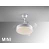 Ventilateur de plafond Schuller moteur CC rétractable Vento Mini Full White