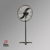 Ventilateur de sol industriel noir FM CI185 oscillant 180W