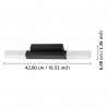 Aplique de Pared LED Eglo Alcudia Negro 2x5.5W 3000K IP44