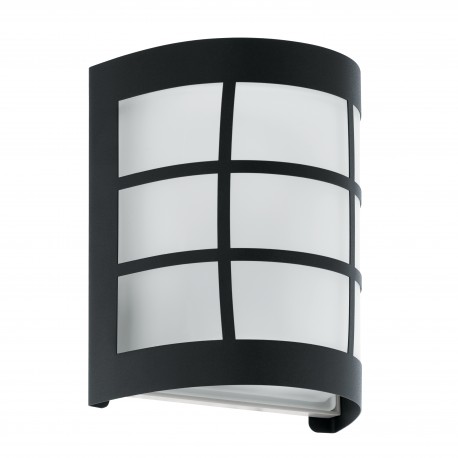 Aplique de Pared Exterior Eglo Cerno 1 Acero galvanizado Negro