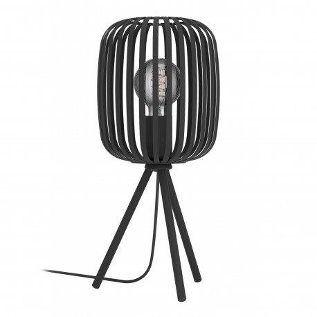 Lámpara de Sobremesa Eglo Romazzina Negro 1xE27 Ø 20cm