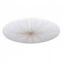 Plafón de Techo LED Eglo Nieves Blanco/Oro 10W Ø 31cm Luz cálida