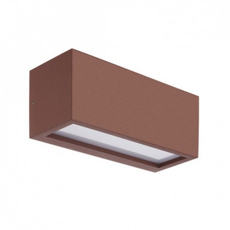 Aplique de Pared Exterior LED Mantra Utah UP AND DOWN Marrón Óxido 1xE27 IP65