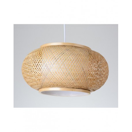 Lámpara Colgante Narvi Reineta Bamboo Mimbre 1xE27 Ø50cm