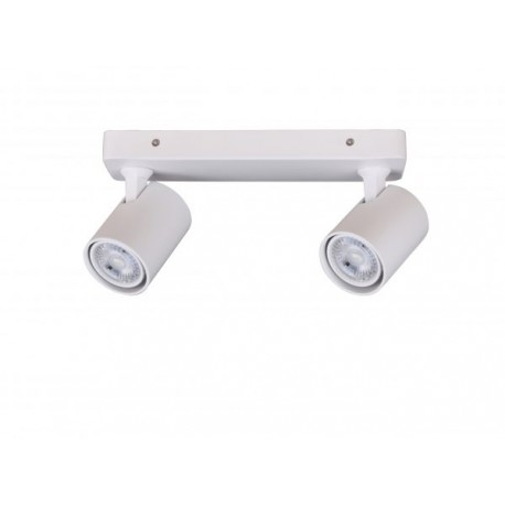 Regleta de Focos Orientables Sale 2xGU10 Blanco