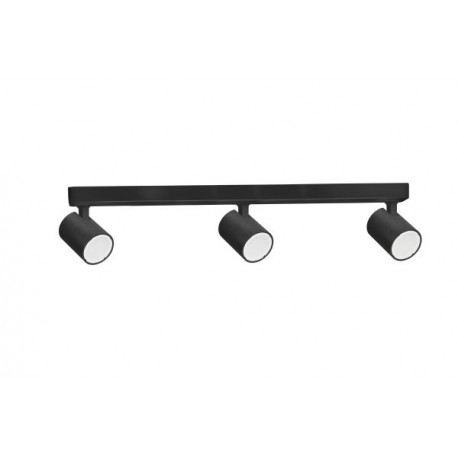 Regleta de Focos Orientables Sale 3xGU10 Negro