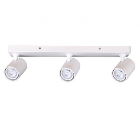 Regleta de Focos Orientables Sale 3xGU10 Blanco