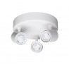 Plafón Circular de Focos Orientables Sale 3xGU10 Blanco