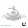 Ventilador de Techo Fabrilamp Ibe Blanco Retráctil Ø108cm